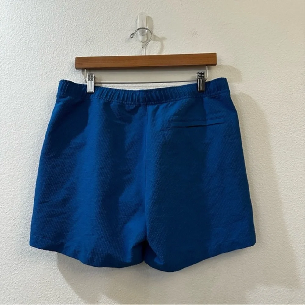 Theory Men's Jace Splash Seer Elastic‎ Waist Swim Shorts Size Large Sail Blue